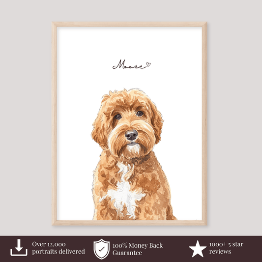 Custom Watercolor Pet Portrait